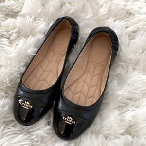 Black Coach flats